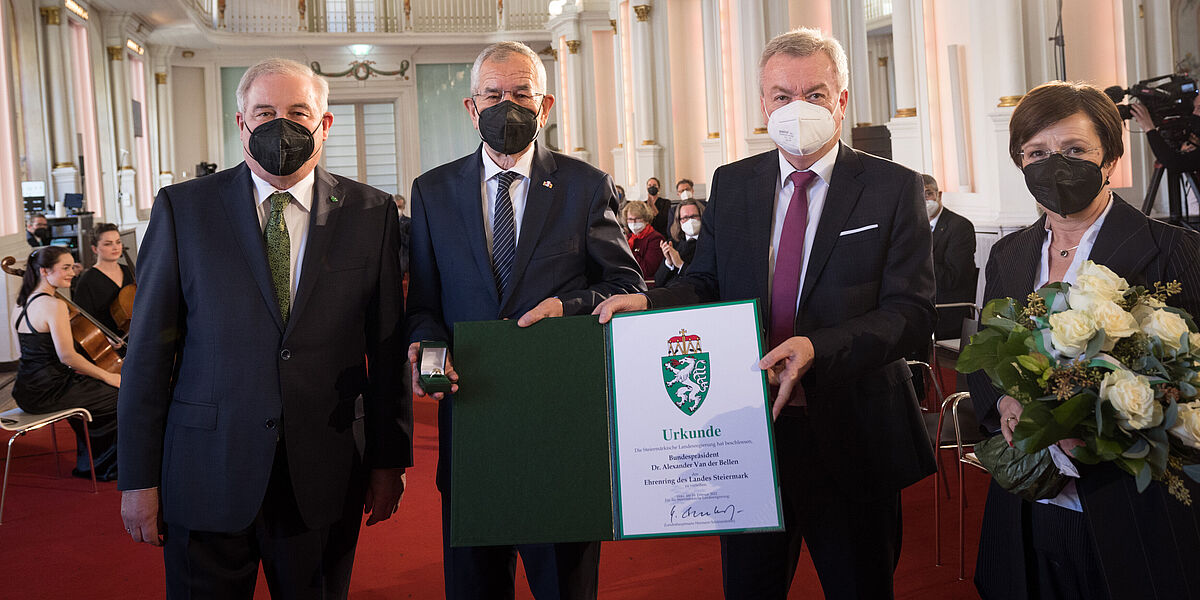 Verleihung des Ehrenrings des Landes Steiermark an Bundespräsident Alexander Van der Bellen
