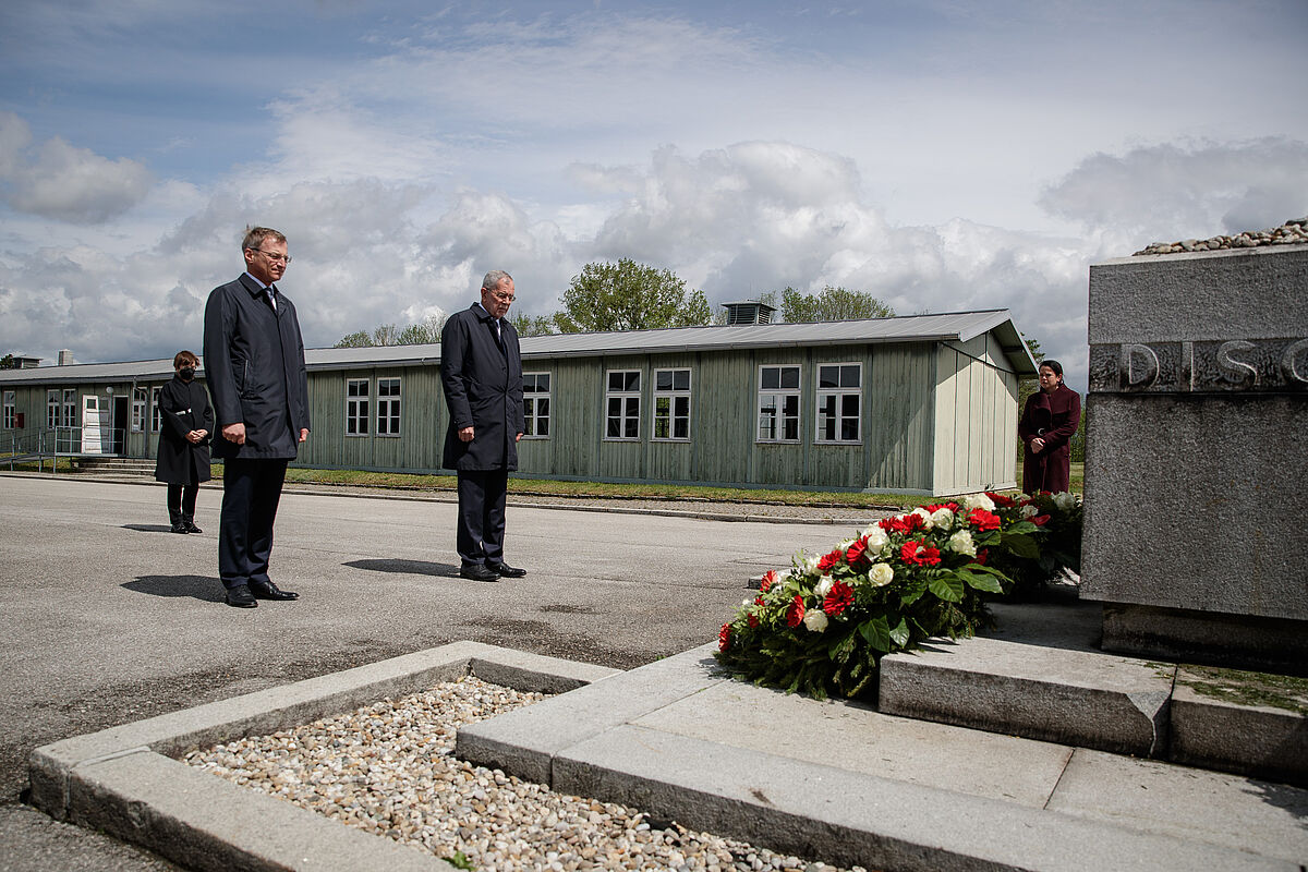 Stilles Gedenken an die Opfer im ehemaligen Konzentrationslager Mauthausen 14. Mai 2021