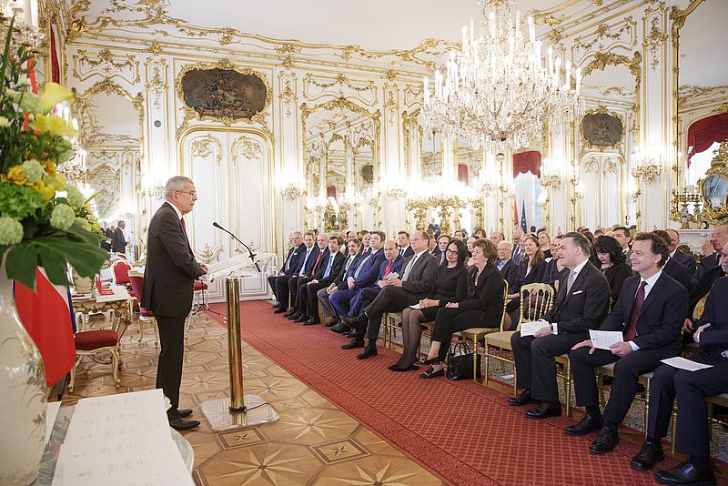 Überreichung von Ehrenzeichen an Mitglieder der Wiener Philharmoniker 17. Mai 2019