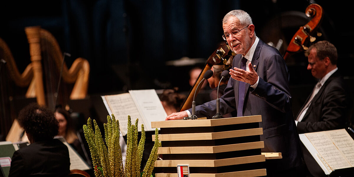 Rede von Bundespräsident Alexander Van der Bellen bei der Eröffnung der Salzburger Festspiel 2021