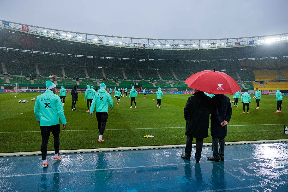 Trainingsbesuch bei der ÖFB-Nationalmannschaft 17. November 2025