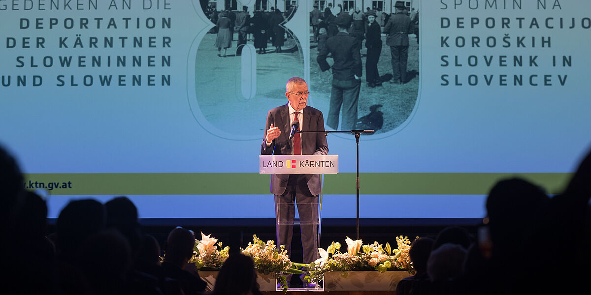 Rede des Bundespräsidenten zum Gedenkakt in Klagenfurt