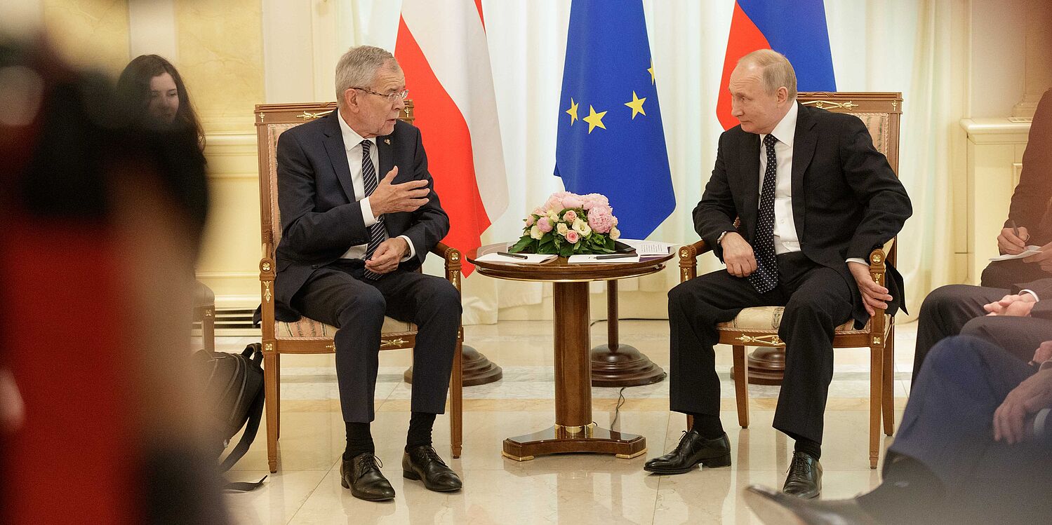 Arbeitsgespräch mit Präsident Putin
