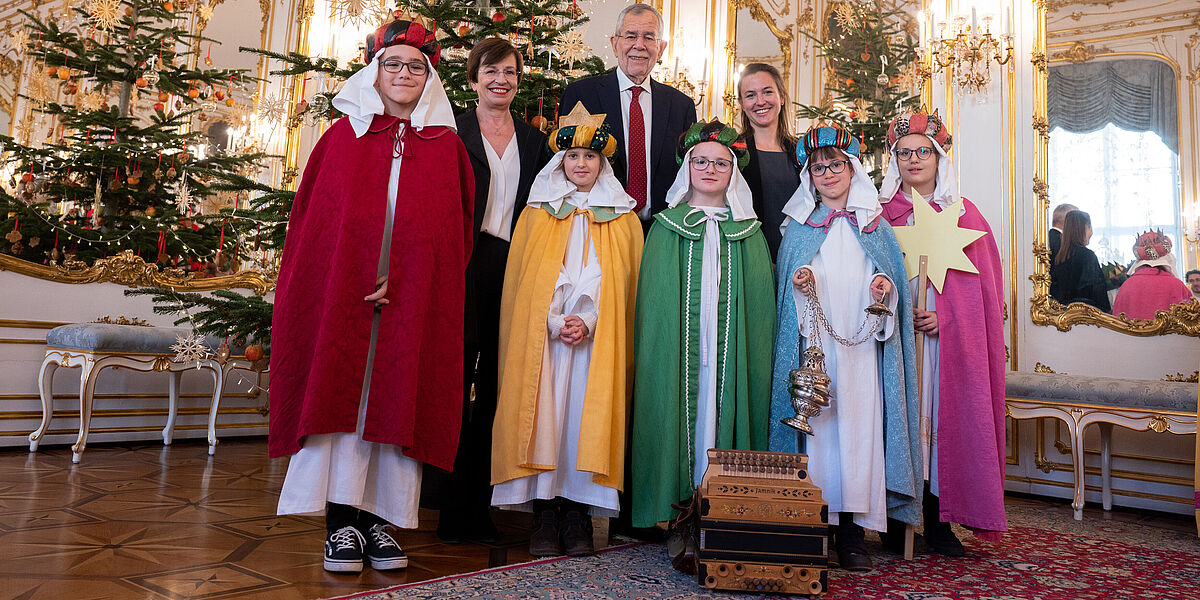 Empfang der SternsingerInnen in der Wiener Hofburg