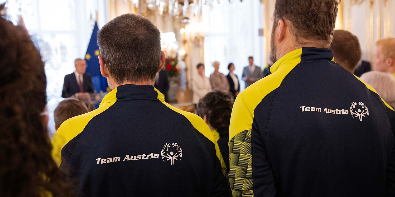 Bundespräsident Alexander Van der Bellen verabschiedet das österreichische Team offiziell zu den Special Olympics Weltwinterspielen 2025 in Turin.