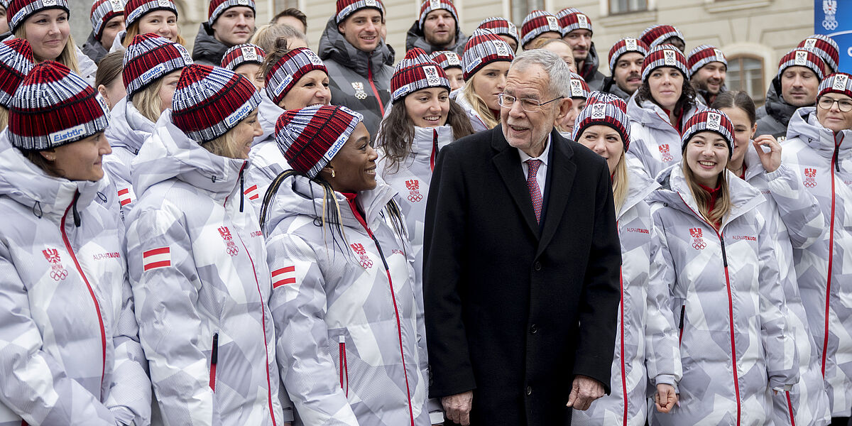Verabschiedung des Olympic Team Austria durch Bundespräsident Alexander Van der Bellen.