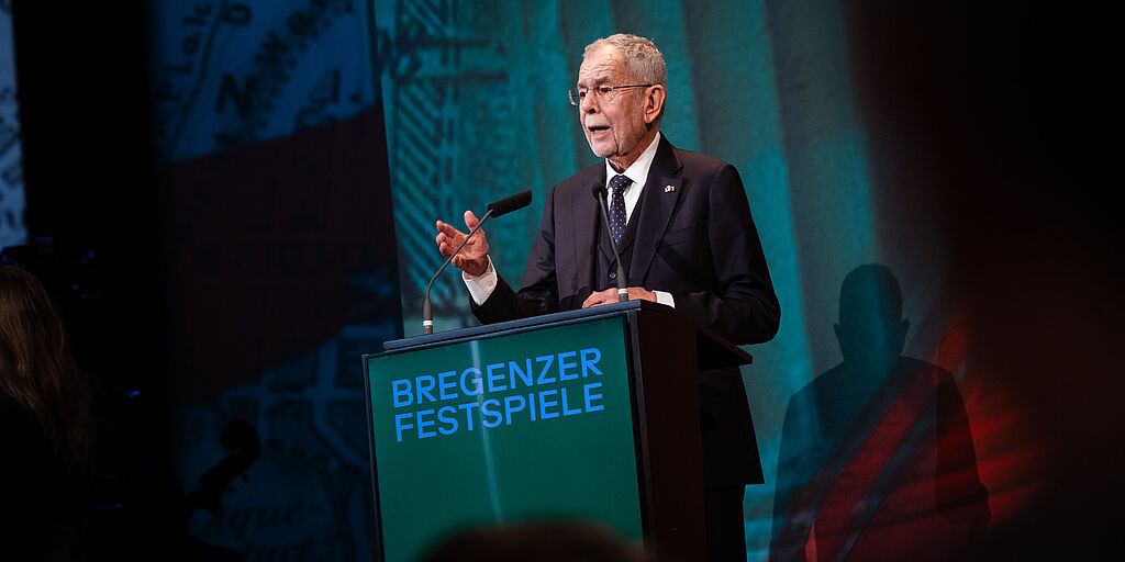 Rede von Bundespräsident Alexander Van der Bellen anlässlich der Eröffnung der Bregenzer Festspiele.