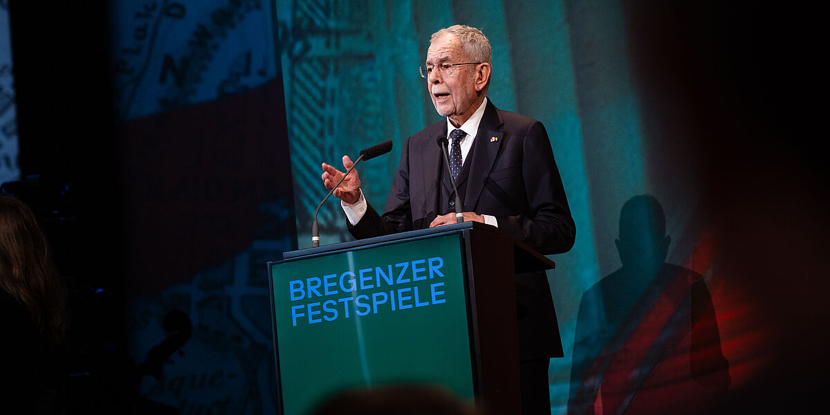 Rede von Bundespräsident Alexander Van der Bellen anlässlich der Eröffnung der Bregenzer Festspiele.