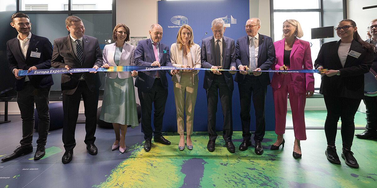 Bundespräsident bei Eröffnung der Dauerausstellung "Erlebnis Europa" 