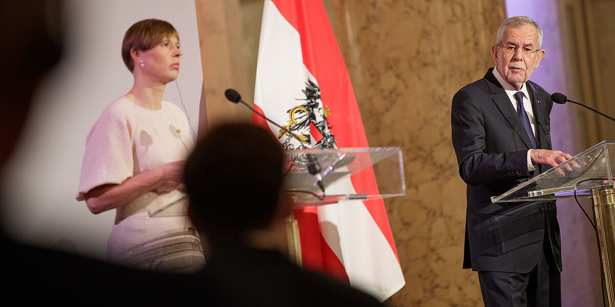 Staatsbesuch der estnischen Staatspräsidentin Kersti Kaljulaid in Österreich