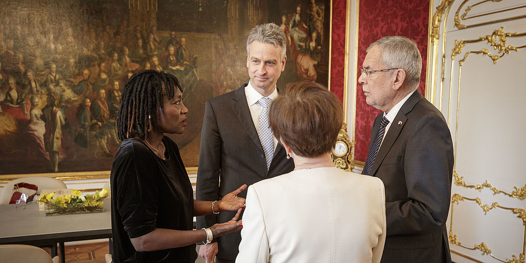 Treffen mit Auma Obama