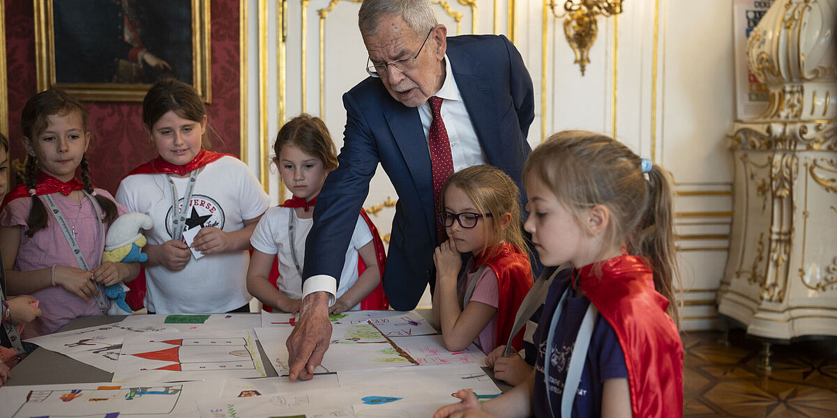 Girls' Day bei Bundespräsident Alexander Van der Bellen