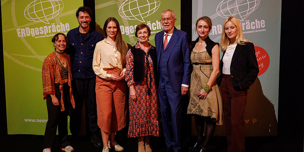 Rede von Bundespräsident Alexander Van der Bellen bei den Erdgesprächen im Wiener MuseumsQuartier.