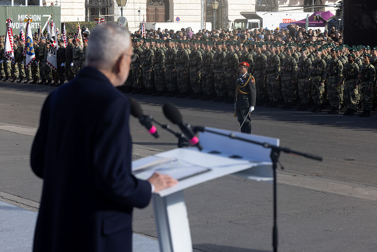 Nationalfeiertag: Angelobung von Rekrutinnen und Rekruten 26. Oktober 2025