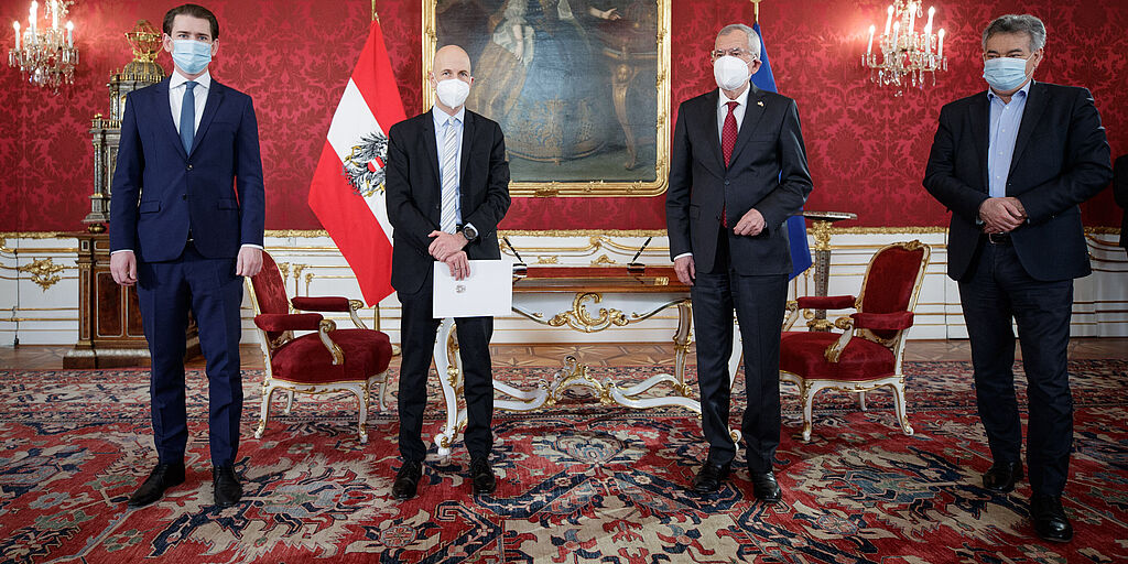 Angelobung von Arbeitsminister Martin Kocher