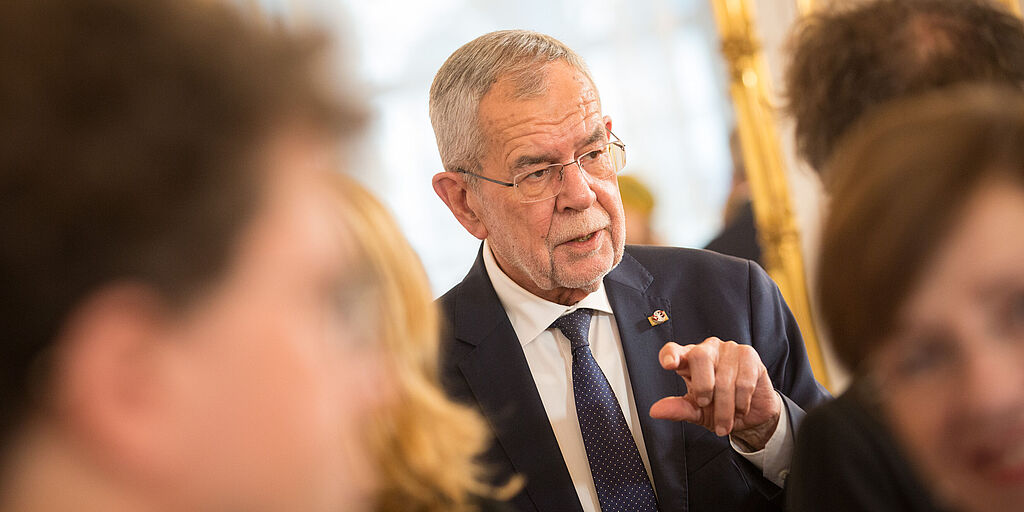 COP26: Bundespräsident Alexander Van der Bellen verabschiedete Jugenddelegierte nach Glasgow