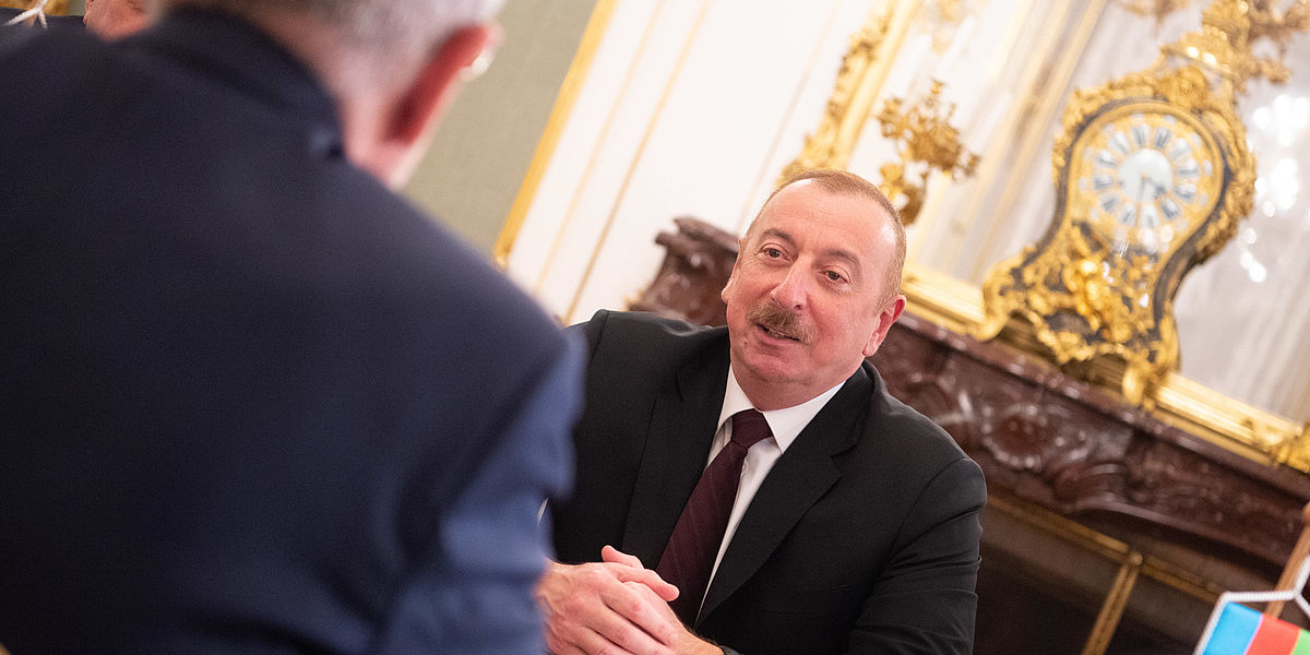 Gespräch mit Aserbaidschans Präsident in Wien