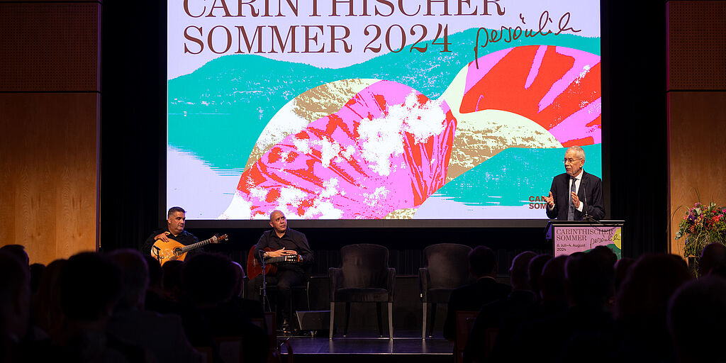 Bundespräsident Alexander Van der Bellen eröffnet in Villach den Carinthischen Sommer 2024
