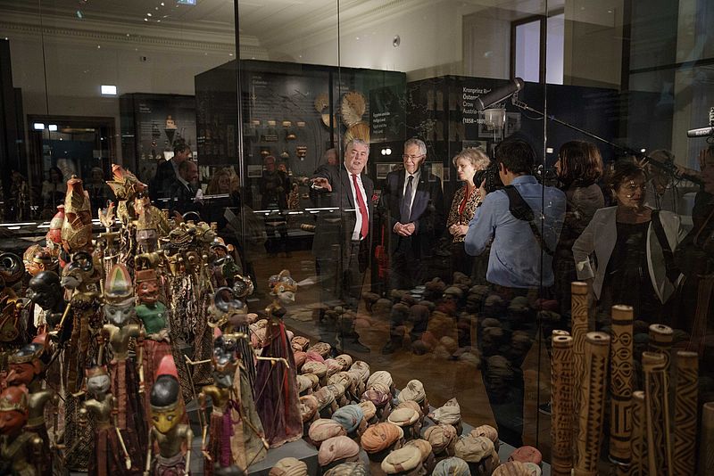 Bundespräsident Alexander Van der Bellen eröffnet das Weltmuseum am Wiener Heldenplatz