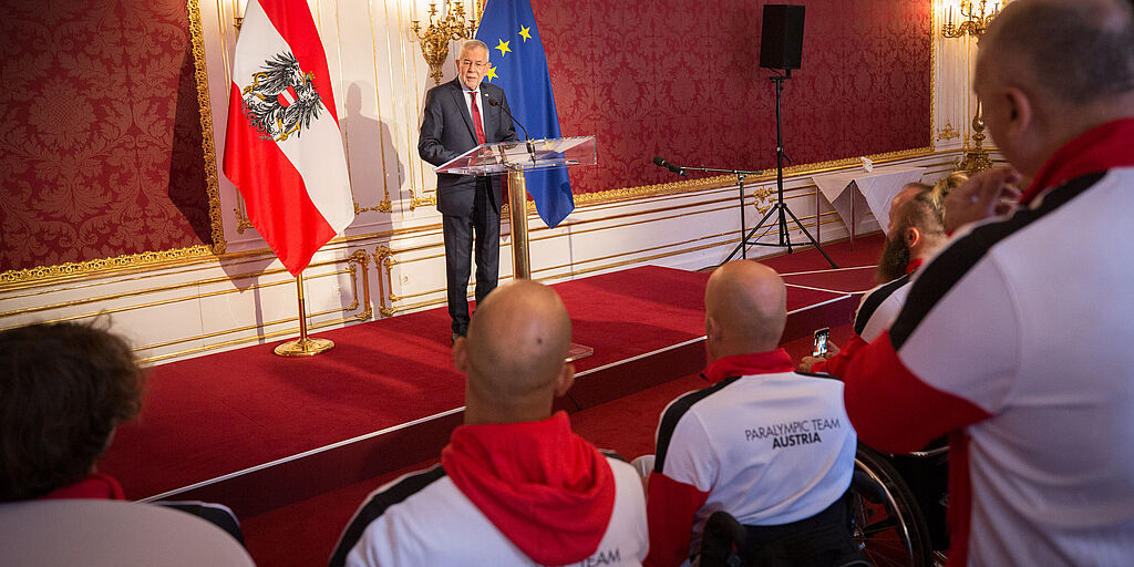 Empfang für das Österreichische Paraolympische Team in der Wiener Hofburg.