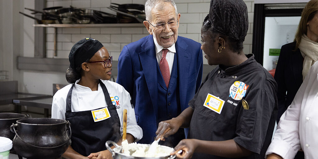 Staatsbesuch in Südafrika, Besuch von Cooktastic in Kapstadt
