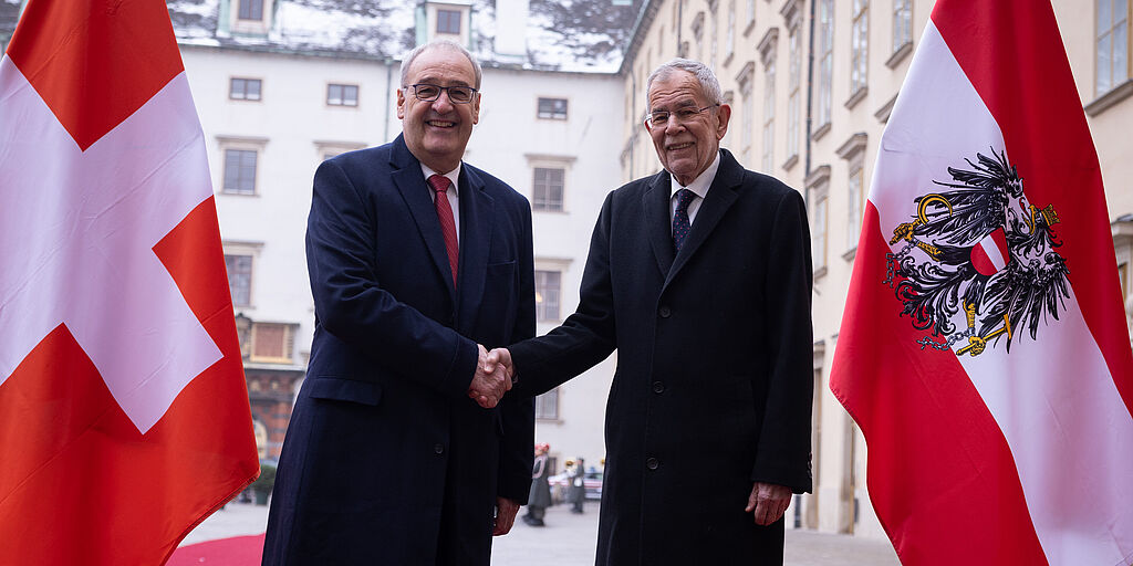 Traditioneller außenpolitischer Auftakt mit Besuch des Schweizer Amtskollegen