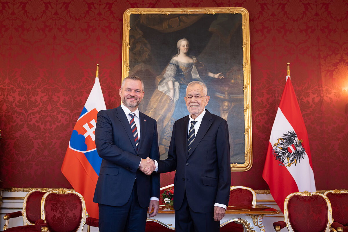 Offizieller Besuch des slowakischen Präsidenten Peter Pellegrini, 11. September 2024