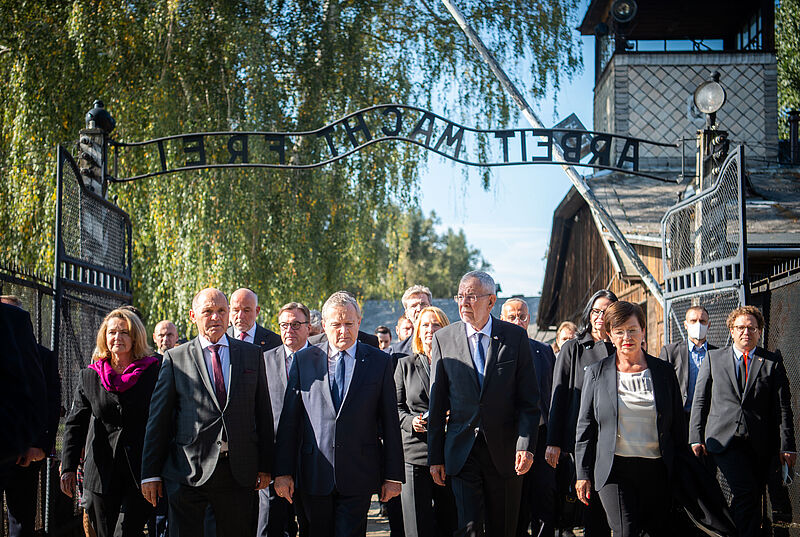 Eröffnung der neuen österreichischen Länderausstellung im Staatlichen Museum Auschwitz-Birkenau 4. Oktober 2021