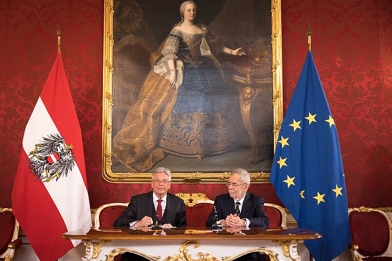 Angelobung von Peter Kaiser zum Landeshauptmann von Kärnten 18. April 2023