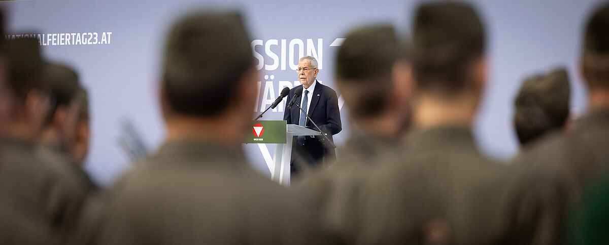 Nationalfeiertag: Angelobung von Rekrutinnen und Rekruten 26. Oktober 2023