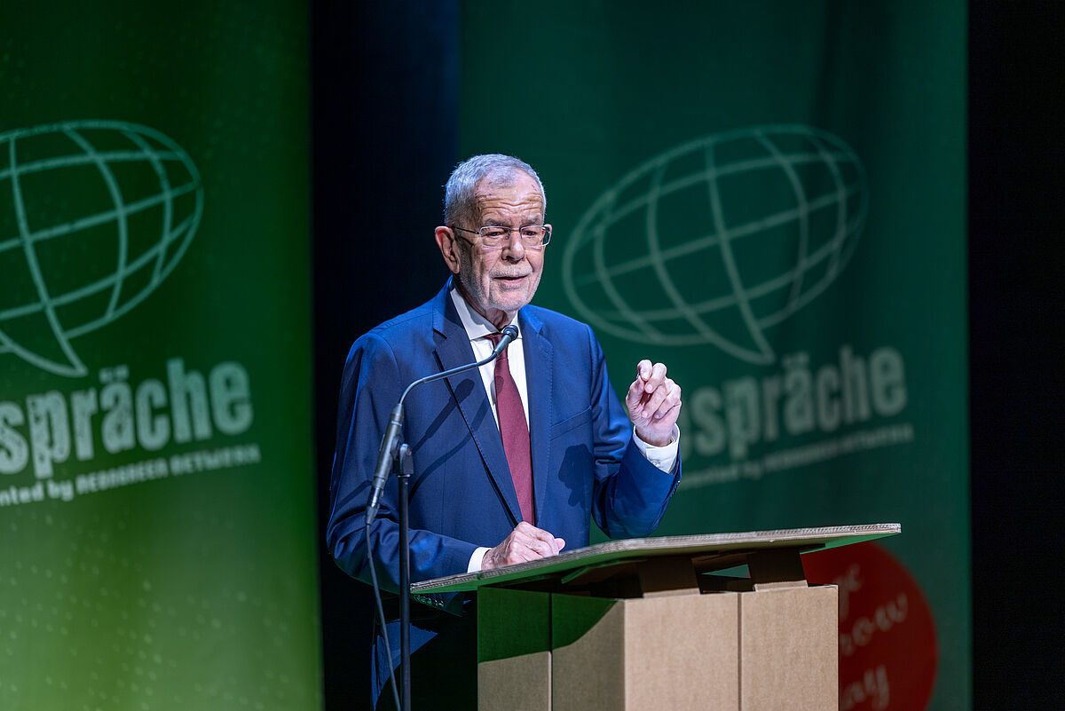 Rede von Bundespräsident Alexander Van der Bellen bei den ERDGesprächen.