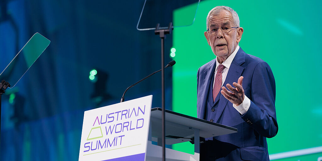Bundespräsident beim Austrian World Summit 2025