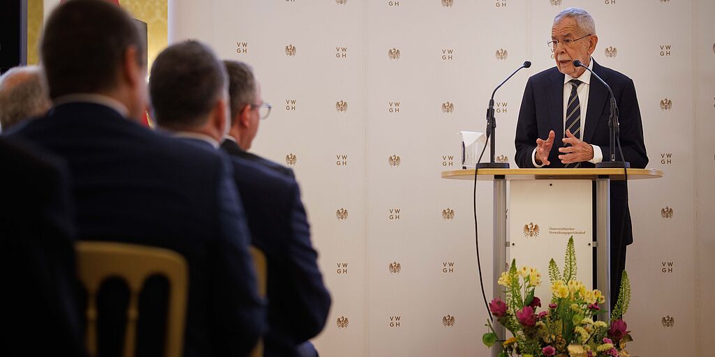 Rede von Bundespräsident Alexander Van der Bellen anlässlich 150 Jahre Österreichischer Verwaltungsgerichtshof.