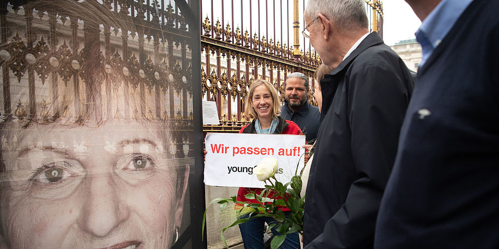 Besuch der Mahnwache