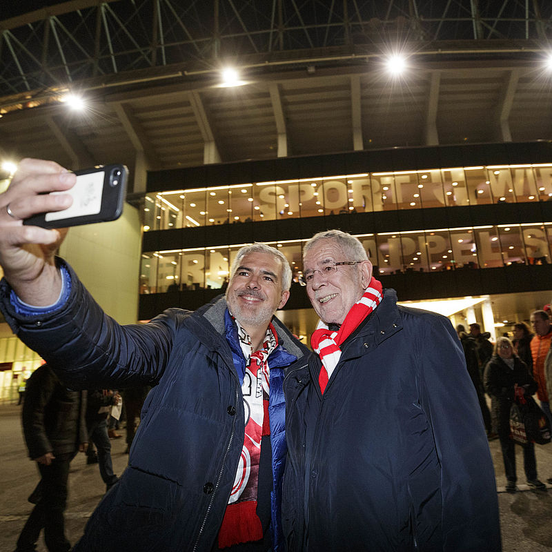 Besuch des UEFA EURO 2020-Qualifikationsspiels Österreich vs. Polen 21. März 2019