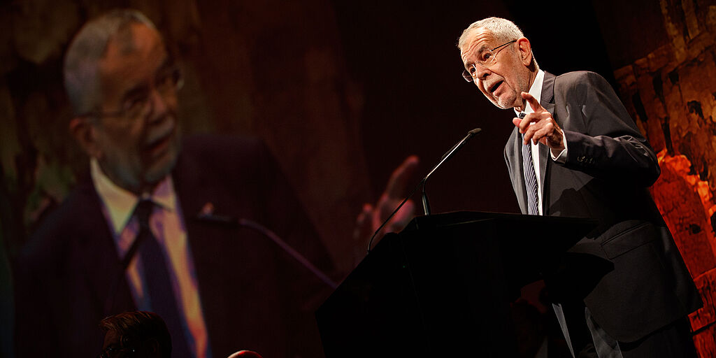 Bundespräsident Alexander Van der Bellen eröffnete die 75. Bregenzer Festspiele/Rede