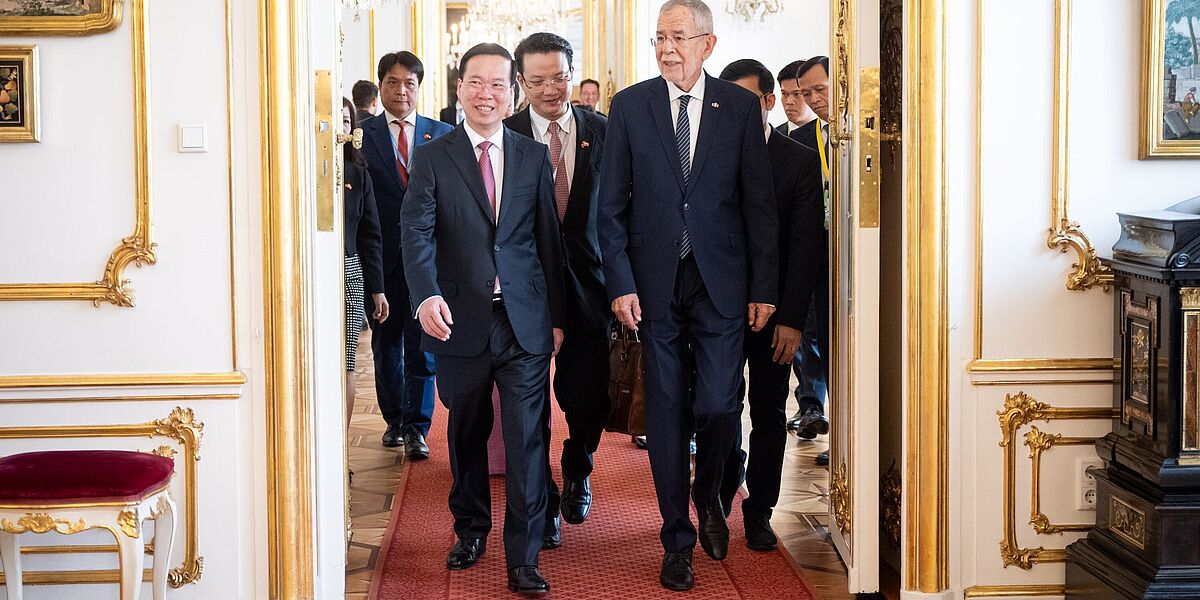 Offizieller Besuch des vietnamesischen Präsidenten in Österreich.