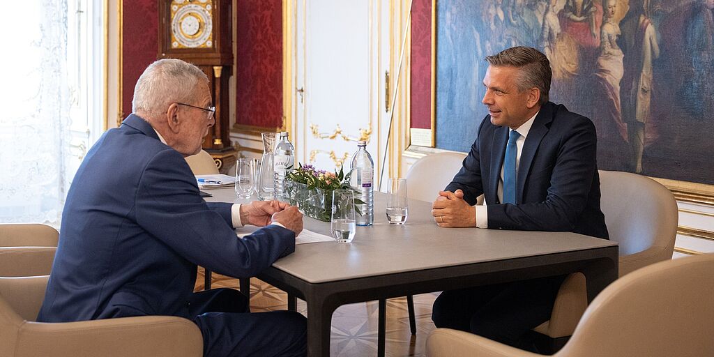 Gespräch mit Wirtschaftsminister Wolfgang Hattmannsdorfer