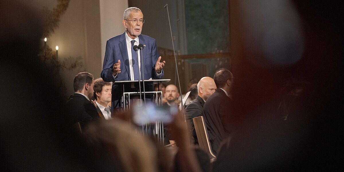 Bundespräsident Alexander Van der Bellen beim Festakt 100 Jahre Burgenland