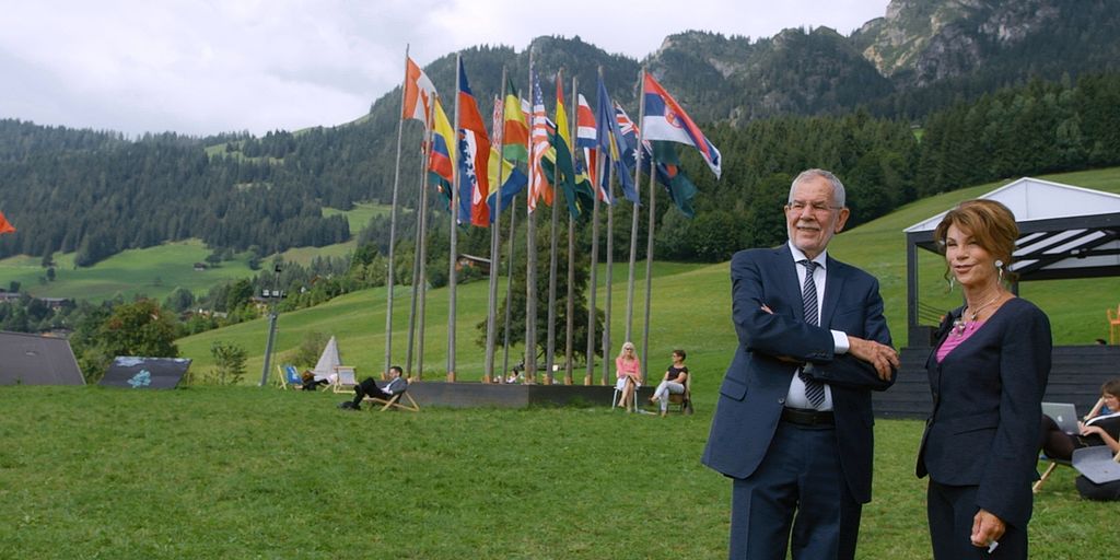 Bundespräsident Alexander Van der Bellen und Bundeskanzlerin Brigitte Bierlein