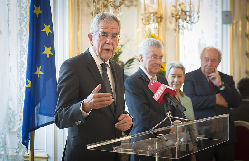 Präsentation des offiziellen Portraits von Alt-Bundespräsident Heinz Fischer