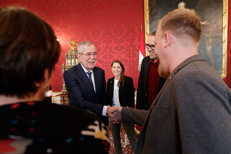 Kinderrechtsorganisationen bei Alexander Van der Bellen 18. Novmeber 2019