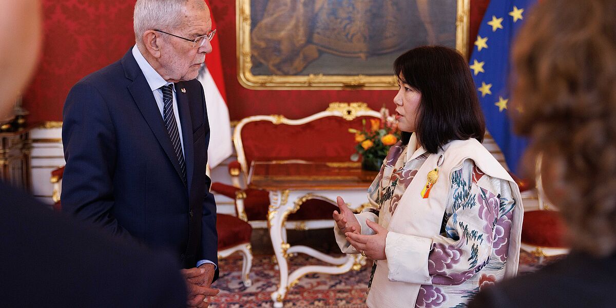 Überreichung von Beglaubigungsschreiben an Bundespräsident Alexander Van der Bellen.