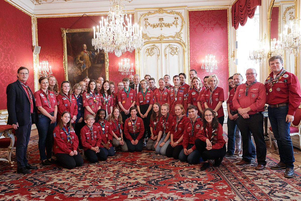 Besuch von Pfadfinderinnen und Pfadfindern 10. Juli 2019