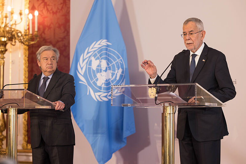Besuch von UN-Generalsekretär Guterres in Wien 11. Mai 2022