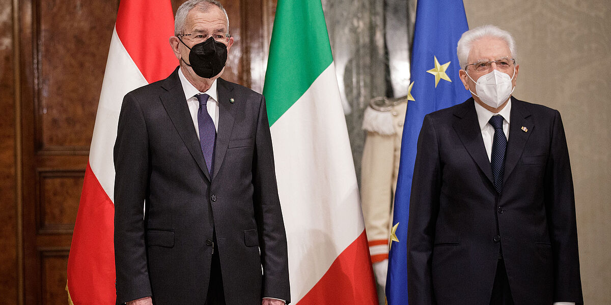 Bundespräsident trifft italienischen Präsidenten Sergio Mattarella