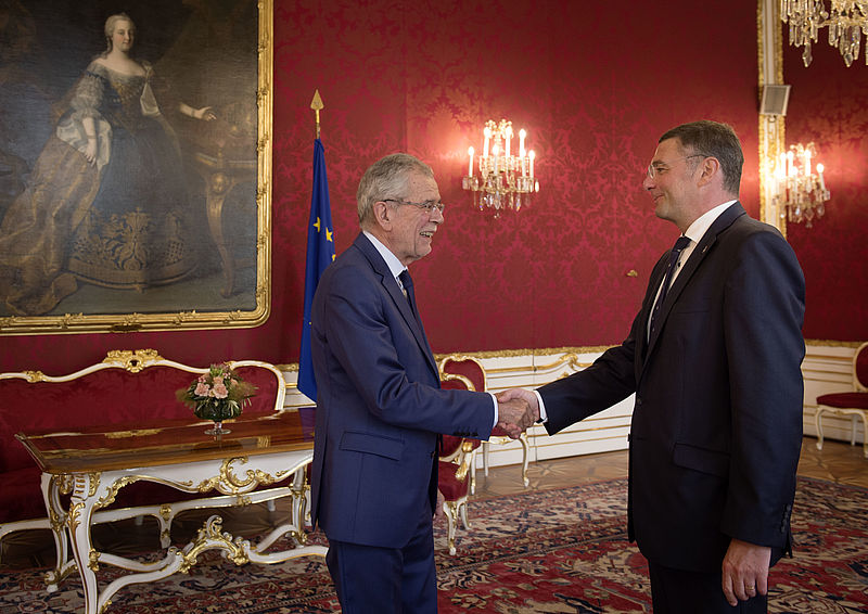 Gespräch mit Bundesminister Jörg Leichtfried