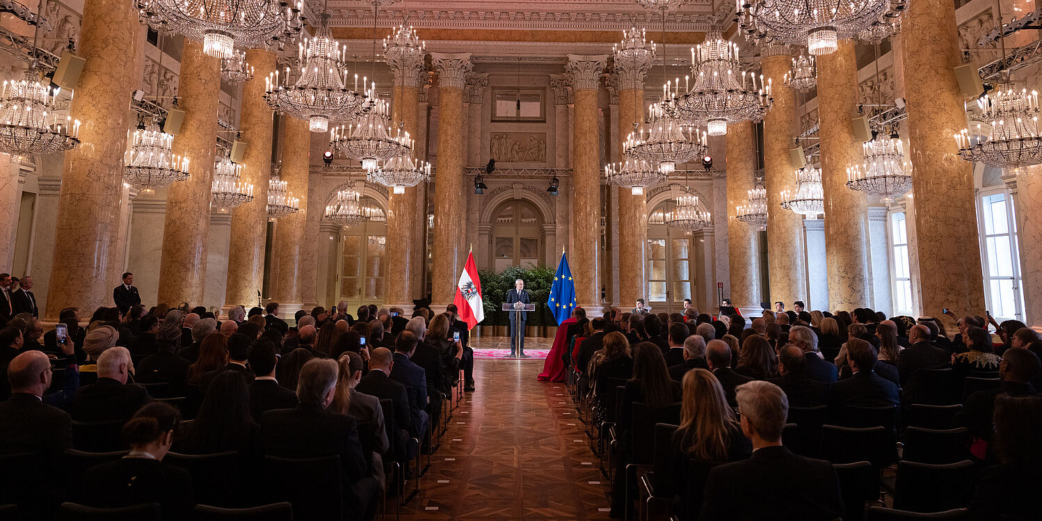 Rede von Bundespräsident Alexander Van der Bellen beim Neujahrsempfang für das Diplomatische Corps.