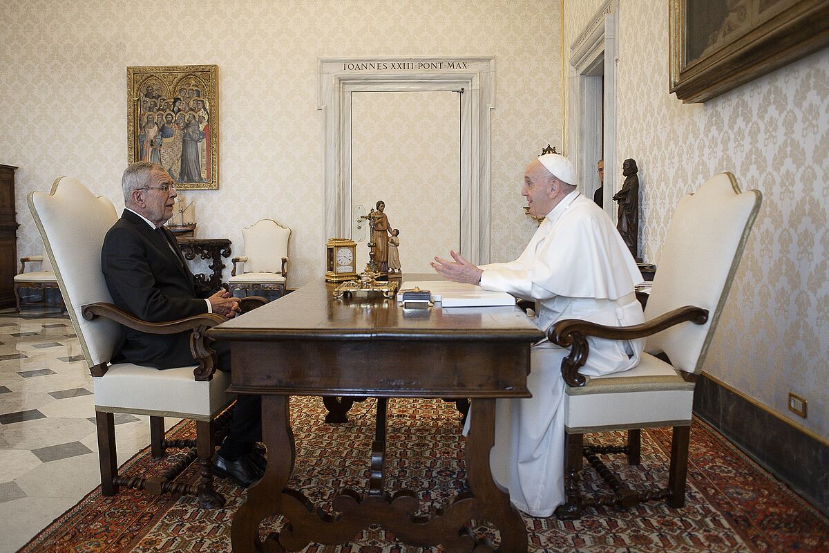 Alexander Van der Bellen trifft Papst Franziskus 7. Juni 2021
