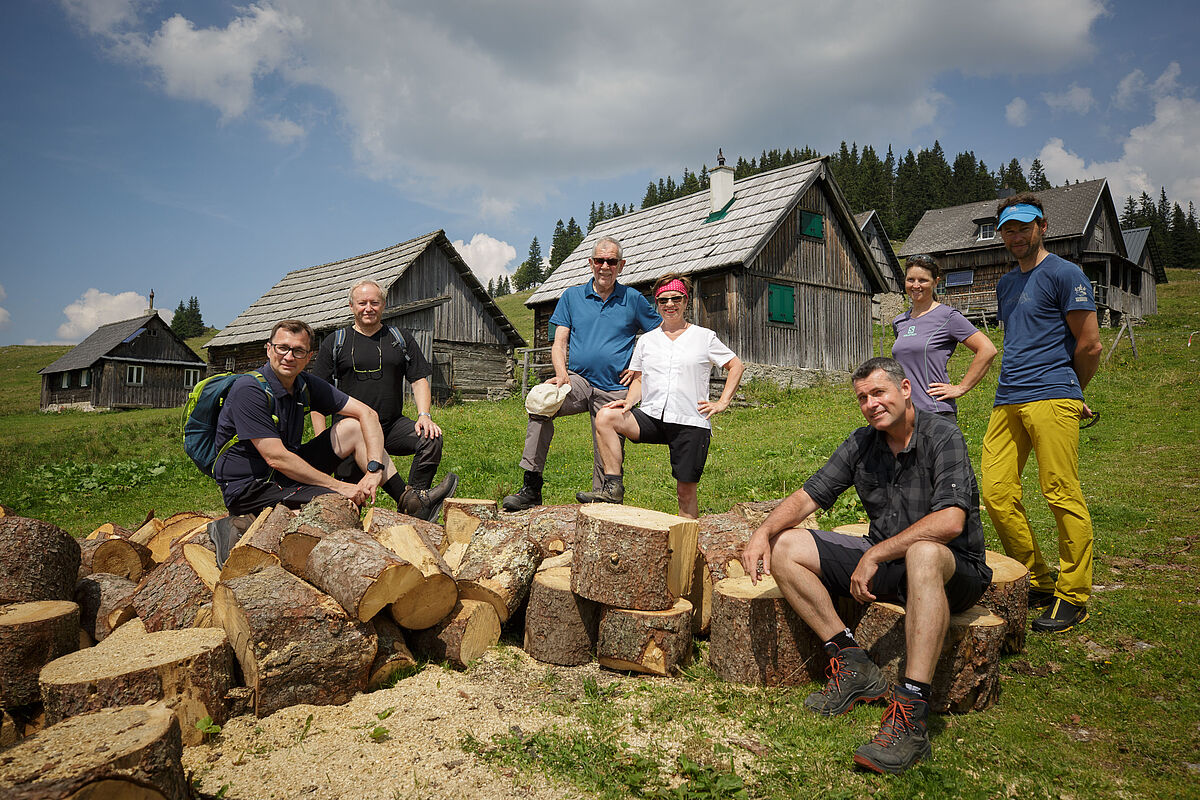 Wanderung bei Mürzsteg mit VertreterInnen Alpiner Vereine Österreichs 10.8.2020